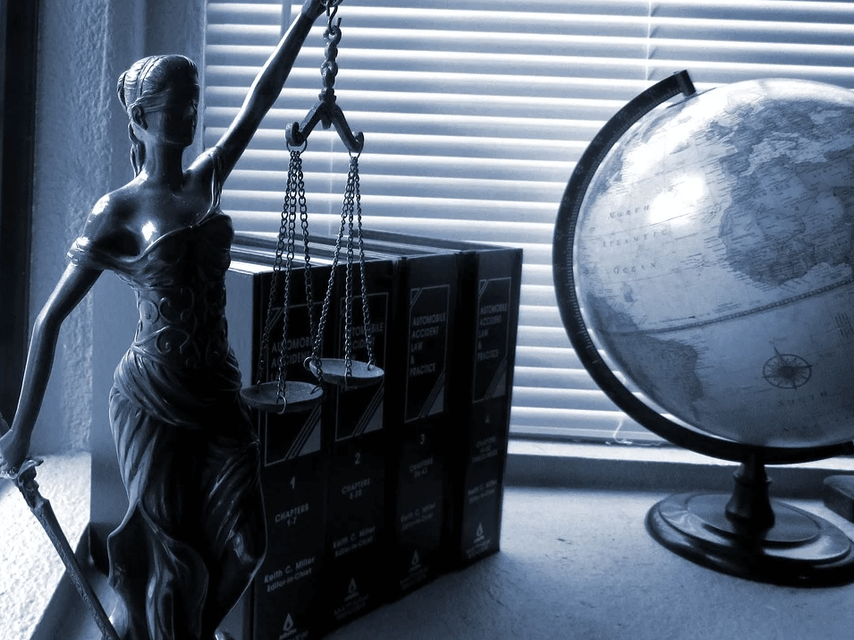 An image of a Lady Justice desk ornament. 